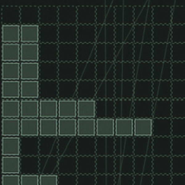 Blocks placed on the Oasis grid