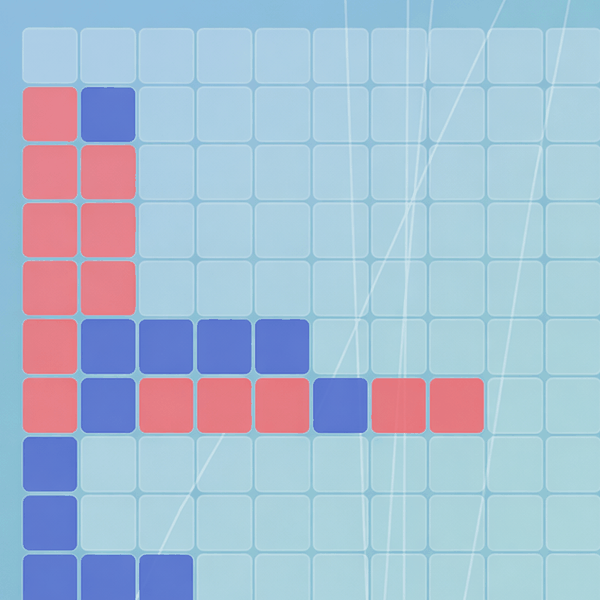 Blocks placed on the Oasis grid